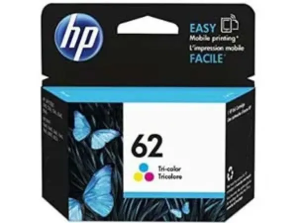 HP 62 (C2P06AN) Tri-Color Original Ink Cartridge (165 Yield)