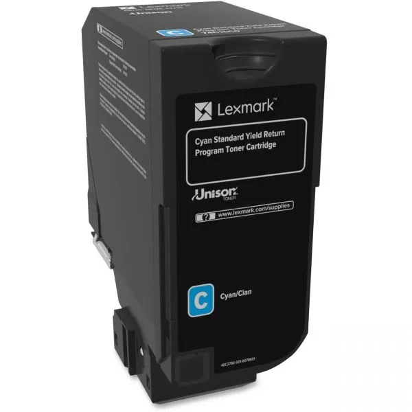 Lexmark CS720, CS725, CX725 Cyan Return Program Toner Cartridge (7,000 Yield)