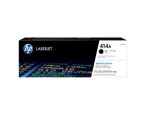 HP 414A (W2020A) Color LaserJet M454, M455, MFP M479, M480 Black Toner Cartridge (2,400 Yield)