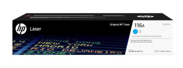 HP 116A (W2061A) Color LaserJet MFP 179fnw Cyan LaserJet Toner Cartridge (700 Yield)