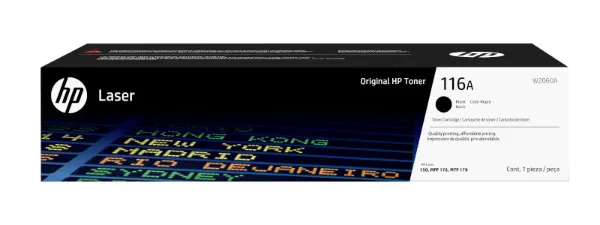 HP 116A (W2060A) Color LaserJet MFP 179fnw Black Original LaserJet Toner Cartridge (1,000 Yield)