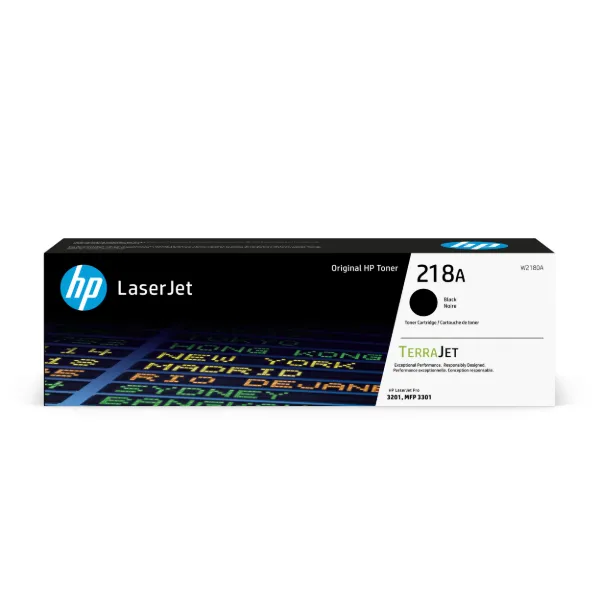 HP 218A (W2180A) Color LaserJet Pro 3201, MFP 3301 Black Toner Cartridge (1,300 Yield)